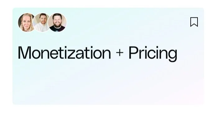 Monetization + Pricing